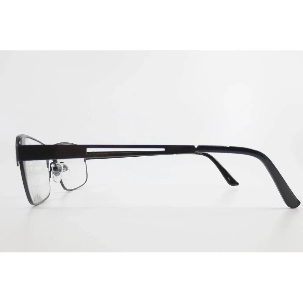 Robert Mitchel RM 202130 GM Gunmetal Rectangular Eyeglass Frames 57-16-145 Mens